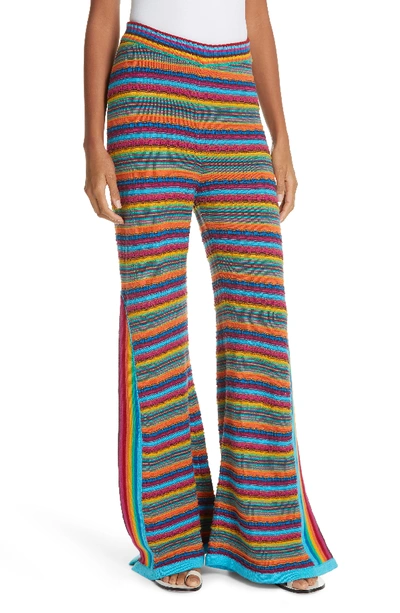 All Things Mochi Oceana Stripe Crochet Pants In Multi
