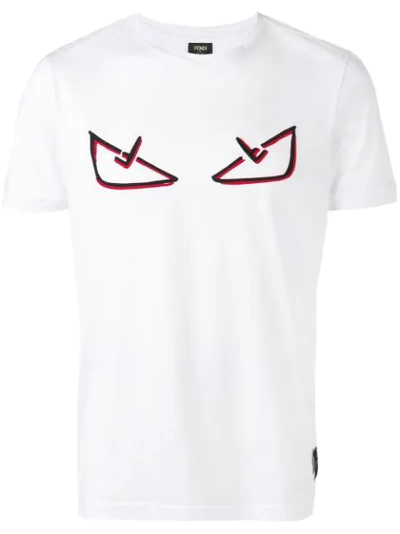 Fendi Monster Eyes T-shirt In Basic