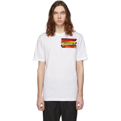 Dsquared2 Logo Patch T-shirt In 100 White