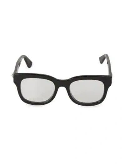 Gucci 50mm Square Optical Glasses In Black