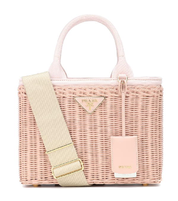 Prada Bamboo Basket Bag In Pink | ModeSens
