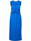 Eudon Choi Tie Knot Dress In Blue