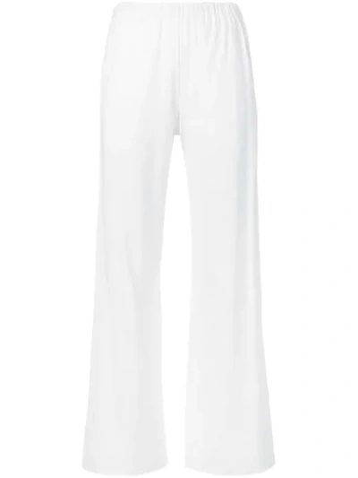 Lamberto Losani Wide-leg Trousers In White