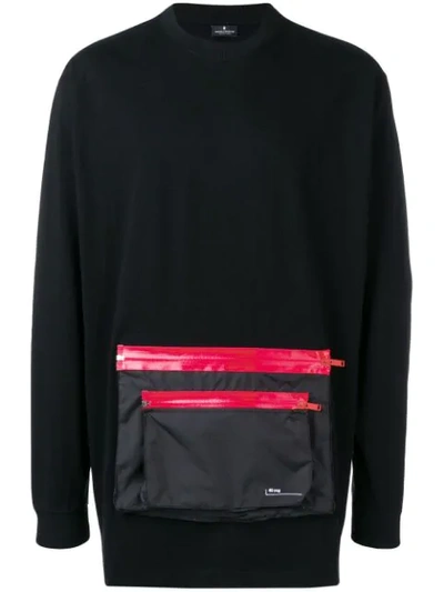 Marcelo Burlon County Of Milan Front Pocket Sweatshirt In Black