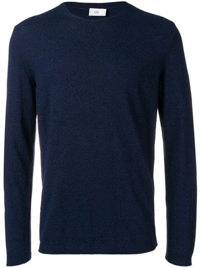 Closed Slim-fit Pullover In Blue