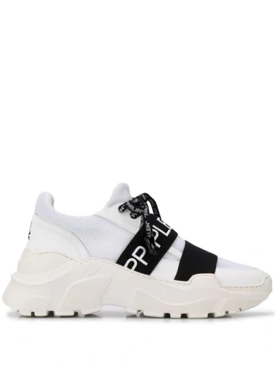 Philipp Plein Chunky Slip-on Sneakers In White
