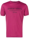 Giorgio Armani Logo Address T In Red