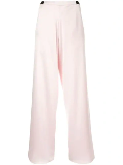 Christopher Esber Bias Satin Trousers In Pink