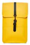 Rains Waterproof Backpack In Yellow