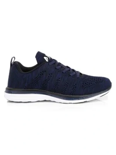 Apl Athletic Propulsion Labs Techloom Pro Sneakers In Navy Black Melange