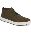 Timberland Davis Square Mid Top Chukka Sneaker In Dark Green Nubuck