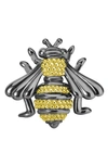 Lagos Rare Wonders Honeybee Pin W/ 18k Gold In Silver/ Gold