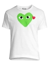 Comme Des Garçons Play White & Green Big Heart T-shirt