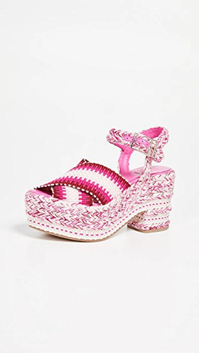 Antolina Brenda Flatform Sandals In Rosado Multicolor