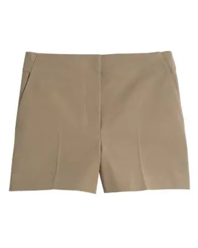 Theory Mini Shorts In Khaki Green