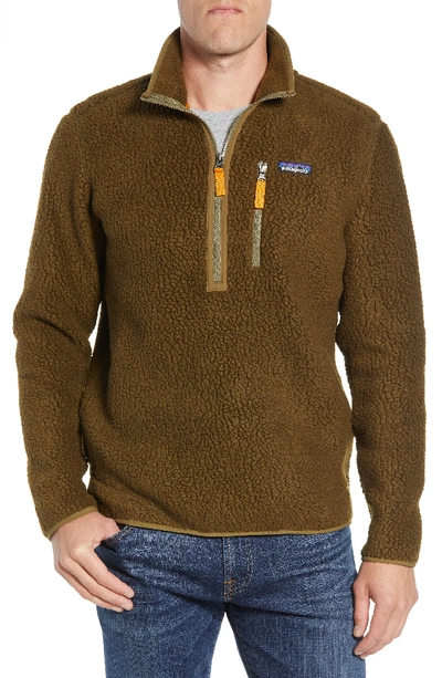 Patagonia Retro Pile Fleece Zip Jacket In Sediment