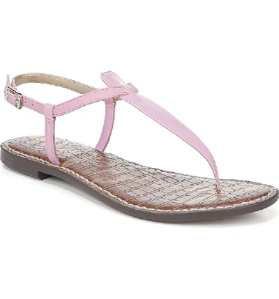 Sam Edelman Women's Gigi Thong Sandals In Pink Orchid Leather