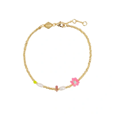 Anni Lu Hanalei 18kt Gold-plated Bracelet In Pink