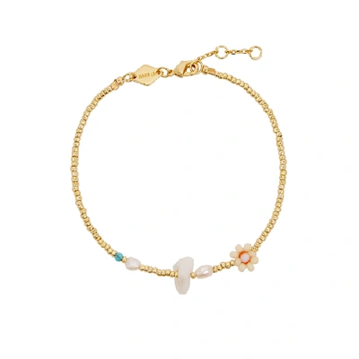 Anni Lu Hanalei 18kt Gold-plated Bracelet In Cream