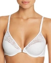 Le Mystere Lace Perfection Convertible Racerback Bra In Crystal White