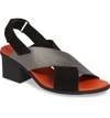 Arche Vayest Crisscross Sandal In Noir/ Iron/ Paradis Leather