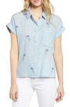 Rails Whitney Print Shirt In Luau