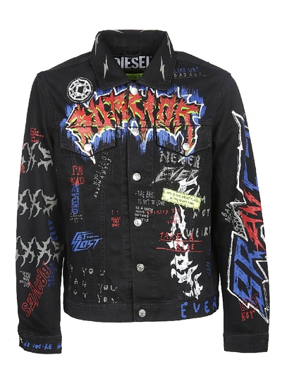 Diesel X Fedez Printed Denim Jacket