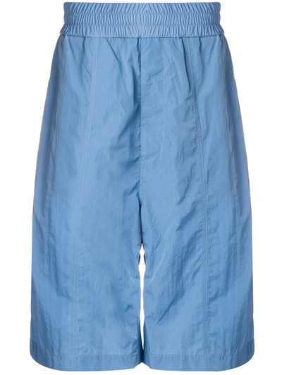 Ami Alexandre Mattiussi Oversized Track Shorts In Blue