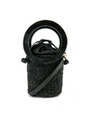 Aranaz Ines Mini Bucket Bag In Black.