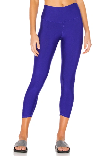 Alo Yoga Alo High Waist Airlift Capri In Royal. In Sapphire