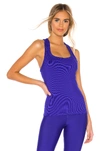 Alo Yoga Alo Rib Support Tank In Royal. In Sapphire