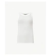 Allsaints Womens Black Rina Stretch-jersey Tank Top 10 In White