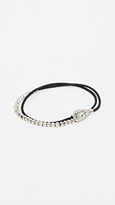 Miansai Centra Rope Bead Bracelet In Black