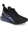 Nike Air Max 270 Sneaker In Black/ Laser Fuchsia/ Purple