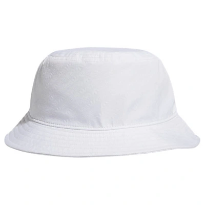 Adidas Originals Embossed Bucket Hat In White