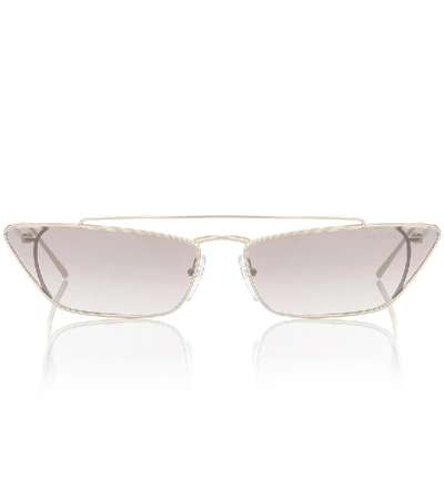 Prada Ultravox Cat-eye Sunglasses In Gold