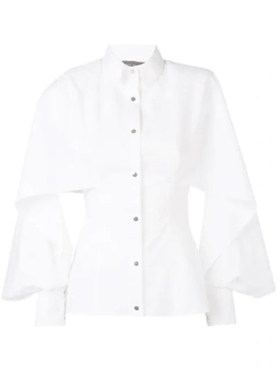 Talbot Runhof Panelled Shirt In White