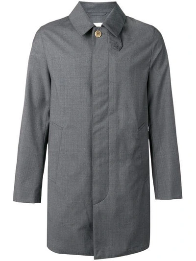 Mackintosh Storm System Wool Short Coat In Grey