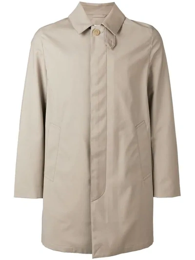 Mackintosh Chinchilla Storm System Wool Short Coat In Neutrals