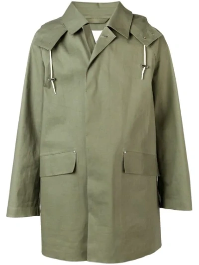 Mackintosh Bonded Oversized Hooded Coat In Green