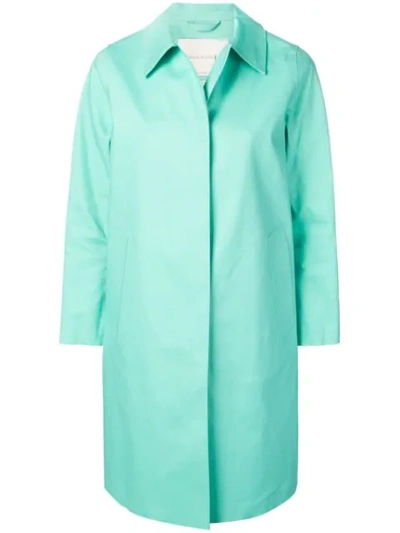 Mackintosh Cascade Bonded Cotton Coat Lr-020 In Blue