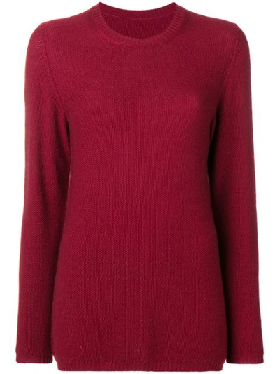 Holland & Holland Crew Neck Jumper In Red