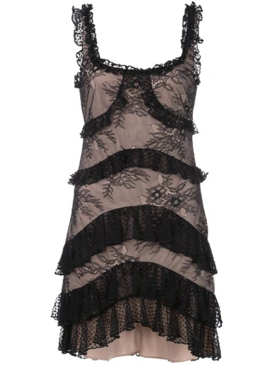 Alexis Helia Lace Slip Dress In Black