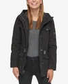 Levi's Women's Hooded Utility Jacket In Black