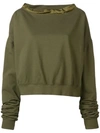 Andrea Ya'aqov Loose Structured Sweater In Green