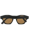 Monocle Eyewear Chunky Round Sunglasses In Black