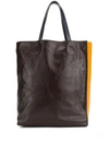 Marni Colour-block Tote Bag In Z2c56 Yellow Brown