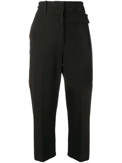 N°21 Tailored Cropped Trousers In Black