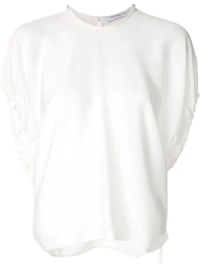 Christopher Esber Cumulus Ruched T-shirt In White