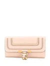 Chloé Marcie Long Wallet In Pink